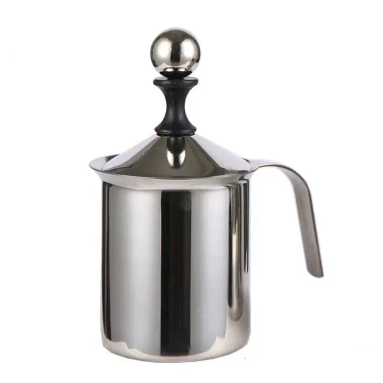 400ML Double Mesh Manual Milk Frother