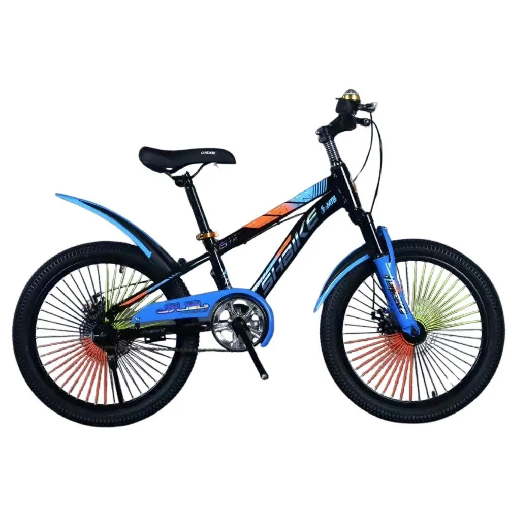 20" Mountain Bike for Kids - Black, Blue