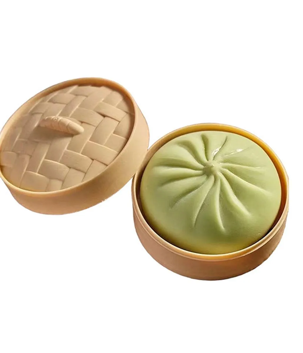 Dumpling Squishy, Mystery Squishy Dumpling Box, Fidget Toys Adults & Teens - Green