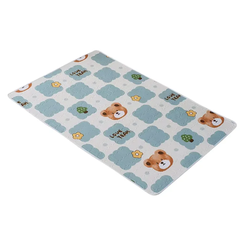 Waterproof Newborn Changing Mat Bear Baby Changing Pad for Crib Stroller - Bear