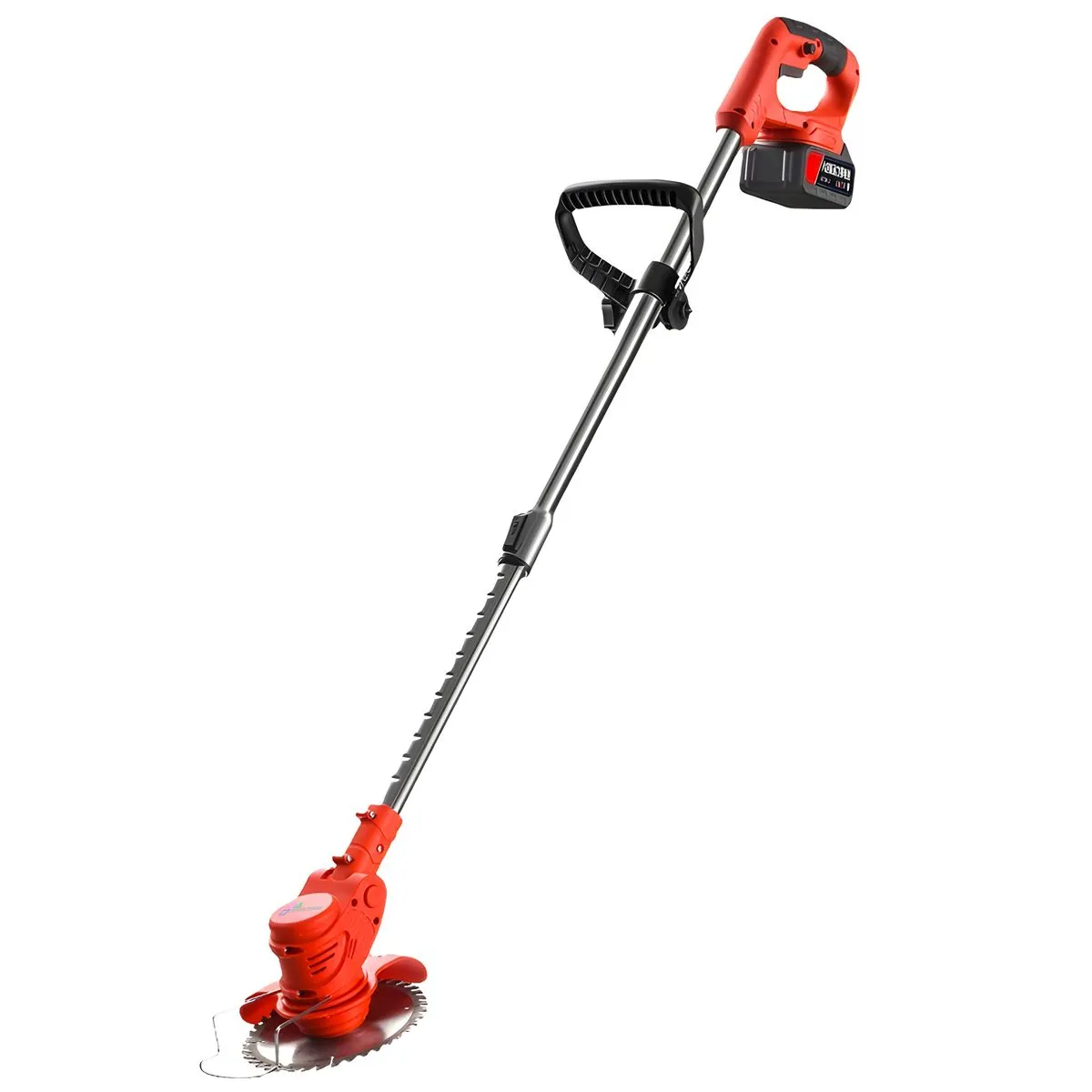 Cordless Grass Trimmer with Battery Adjustable Weed Cutter