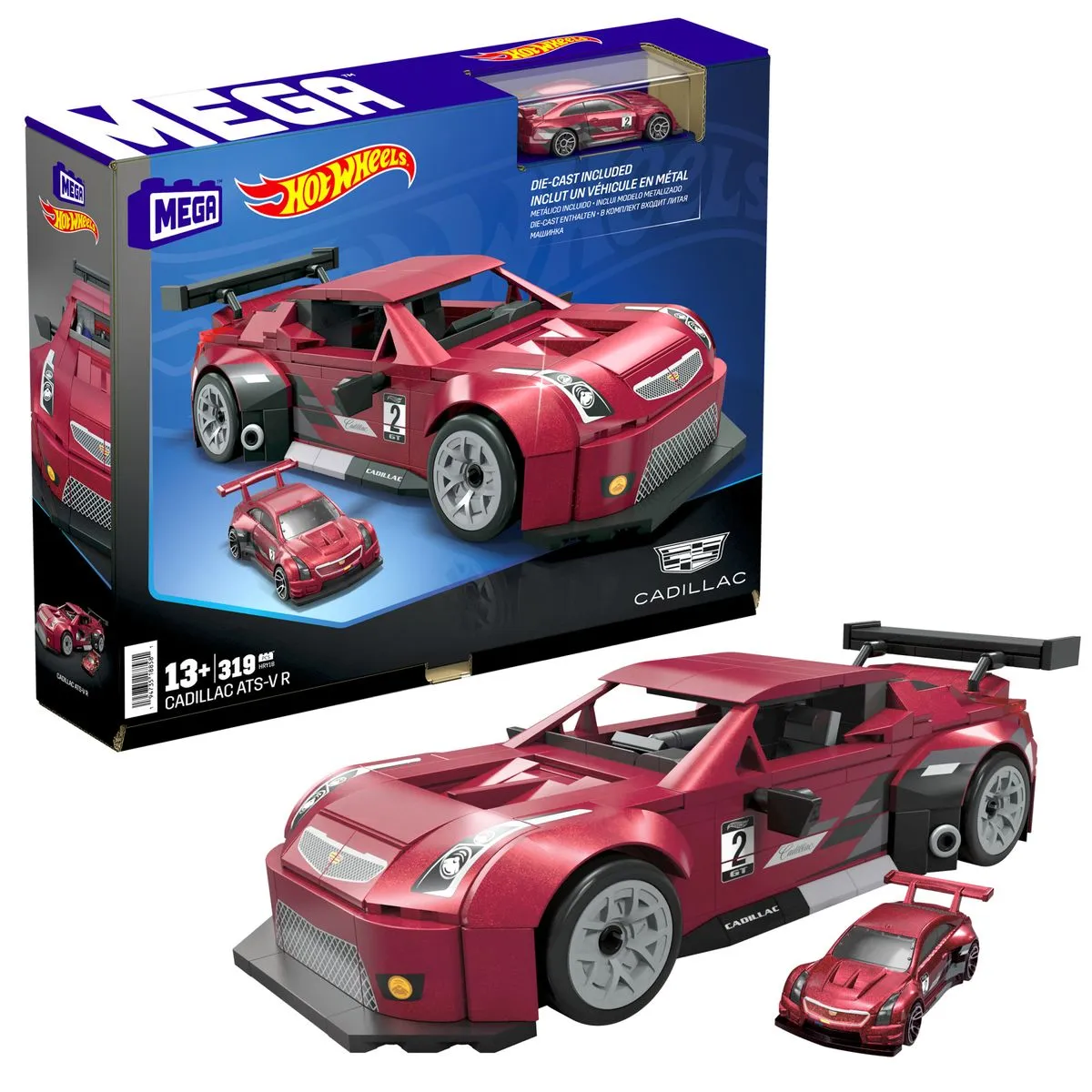 Mega Showcase Hot Wheels Cadillac Ats-V R With 319 Pieces