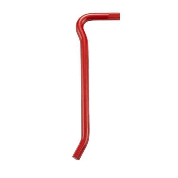 Steel Racking Bar 450mm x 16mm Red - Shelf Rack Support Hook
