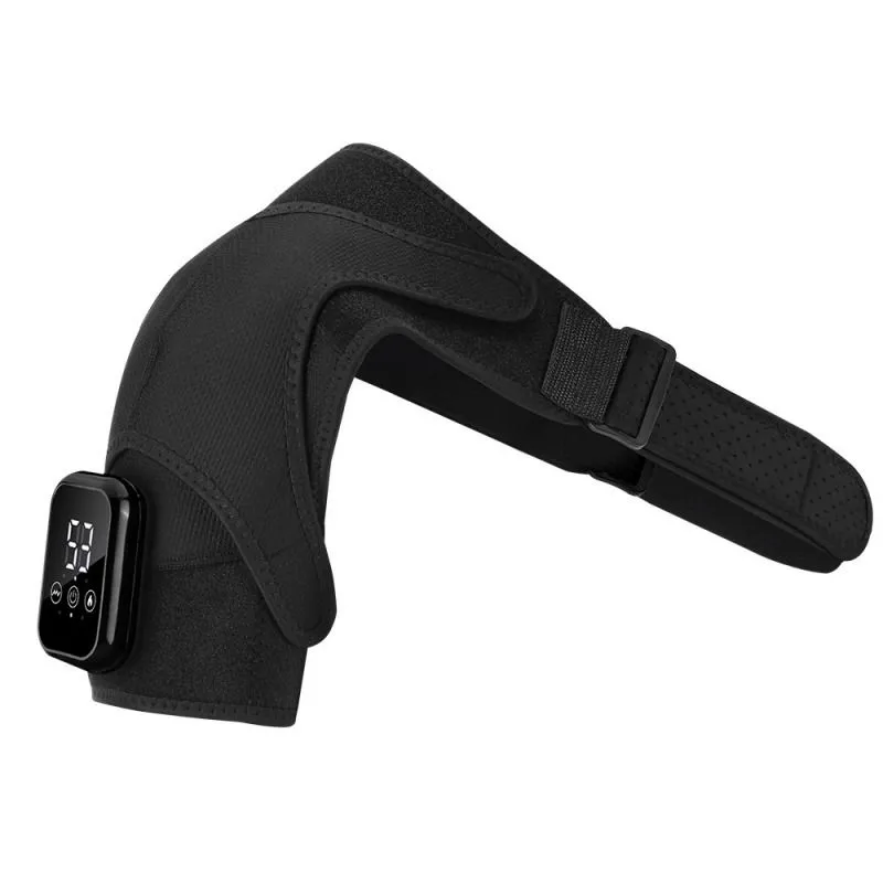 Heated Shoulder Massager - Electric Vibration Brace with 3 Heat Levels