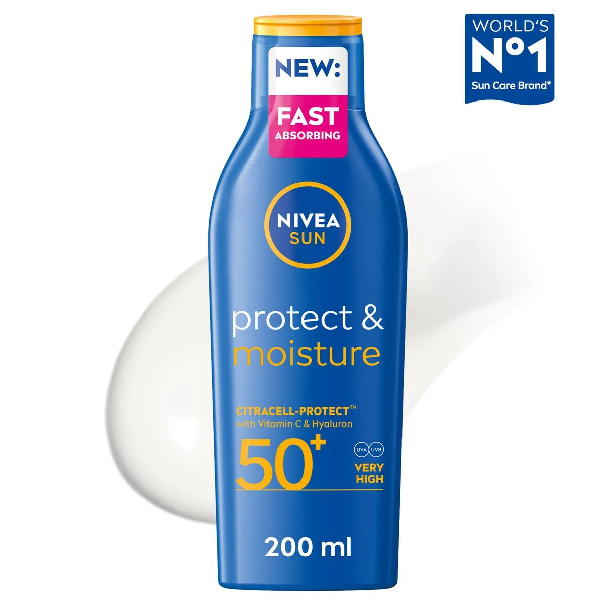 NIVEA SUN Protect & Moisture Sun Lotion SPF50+ Sunscreen, 200ml