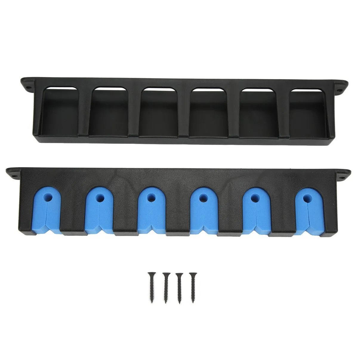 2 Pieces Wall Mount Rod Racks Blue