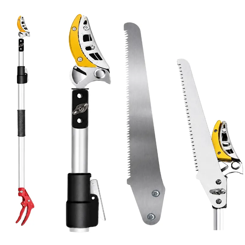 Telescopic Tree Pruner with Saw Kit - Extendable Branch Cutter - 110-220cm