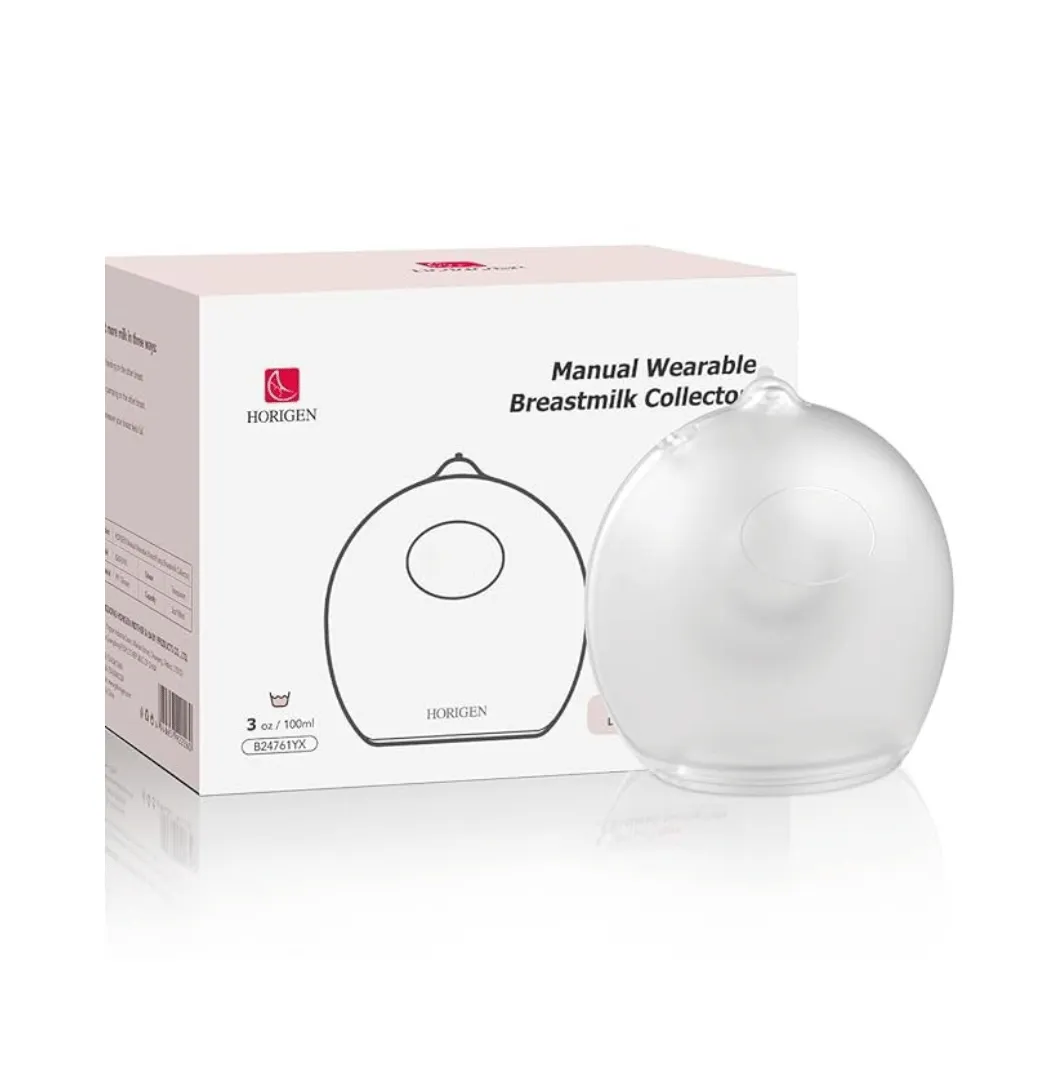 Horigen Wearable Breastmilk Collector 100ml - Hands-Free, Silicone