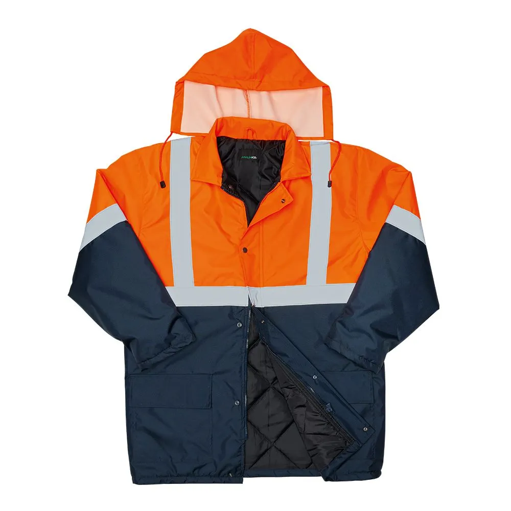 Javlin - Hi-Vis Two Tone Freezer Jacket - Navy / Orange
