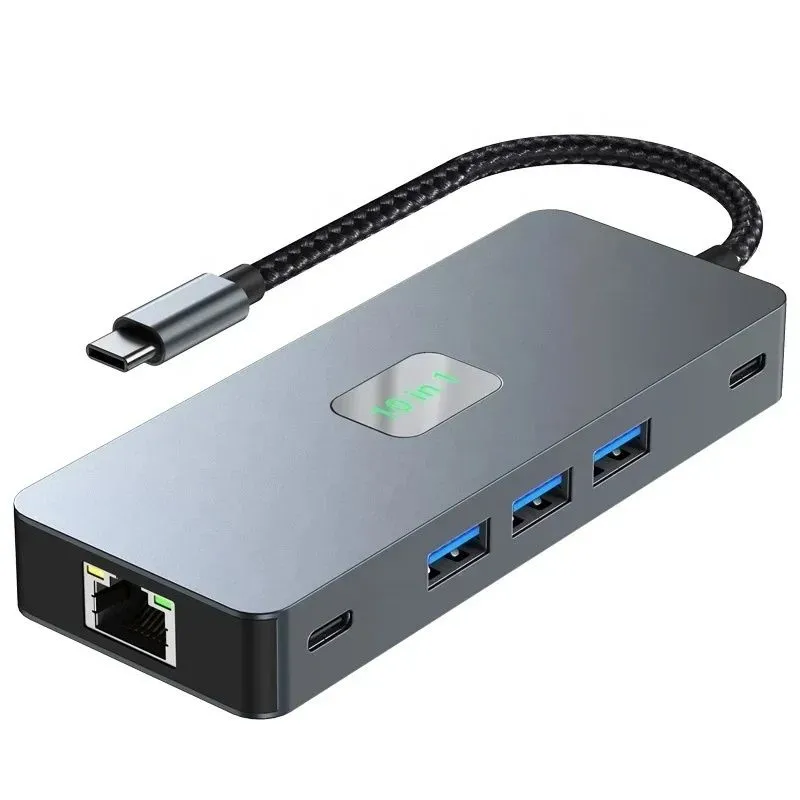 10-in-1 Dual HDMI 4K Docking Station Compatible with MacBook Pro and XPS