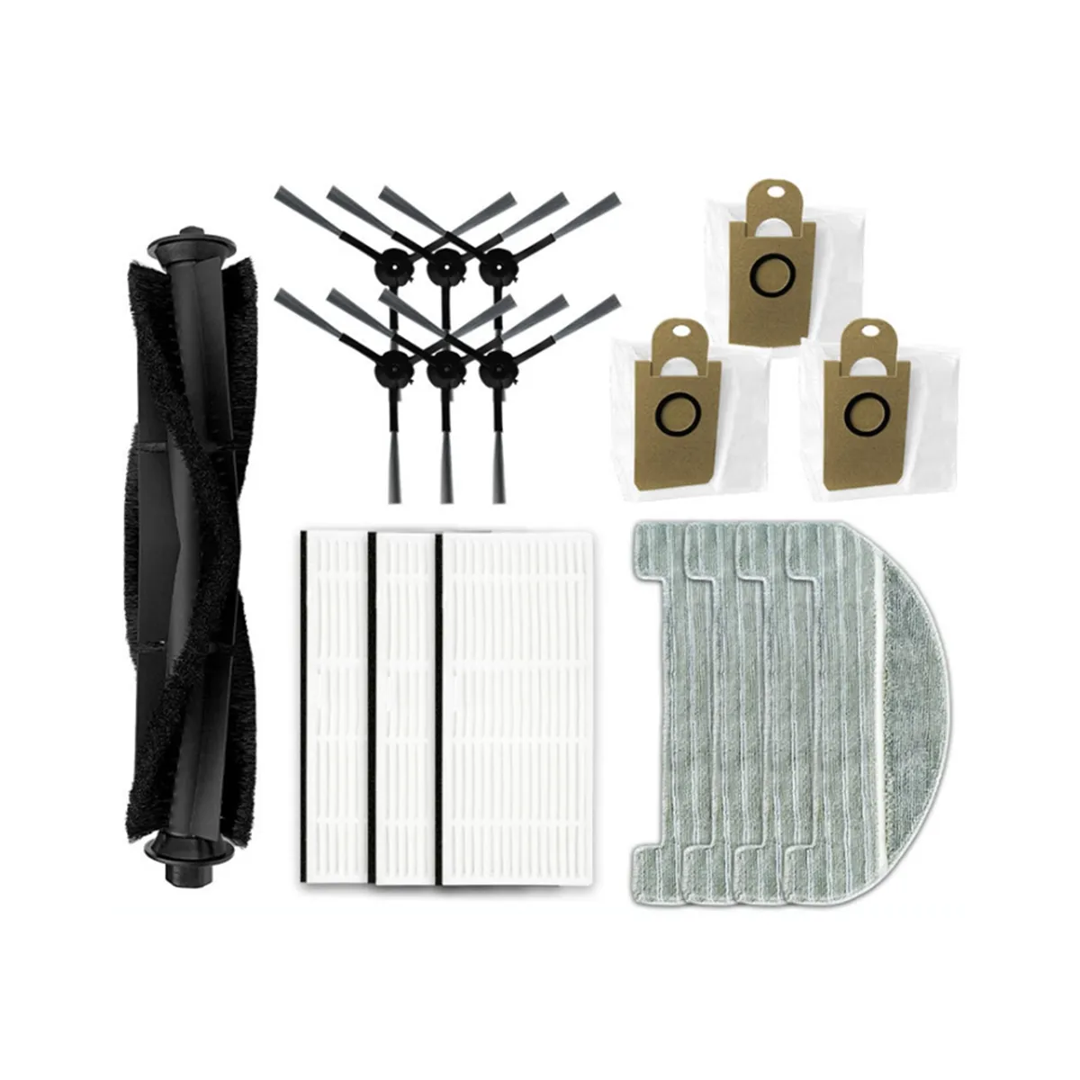 17Pcs for M8 Pro Robot Vacuum Cleaner Spare Accessories