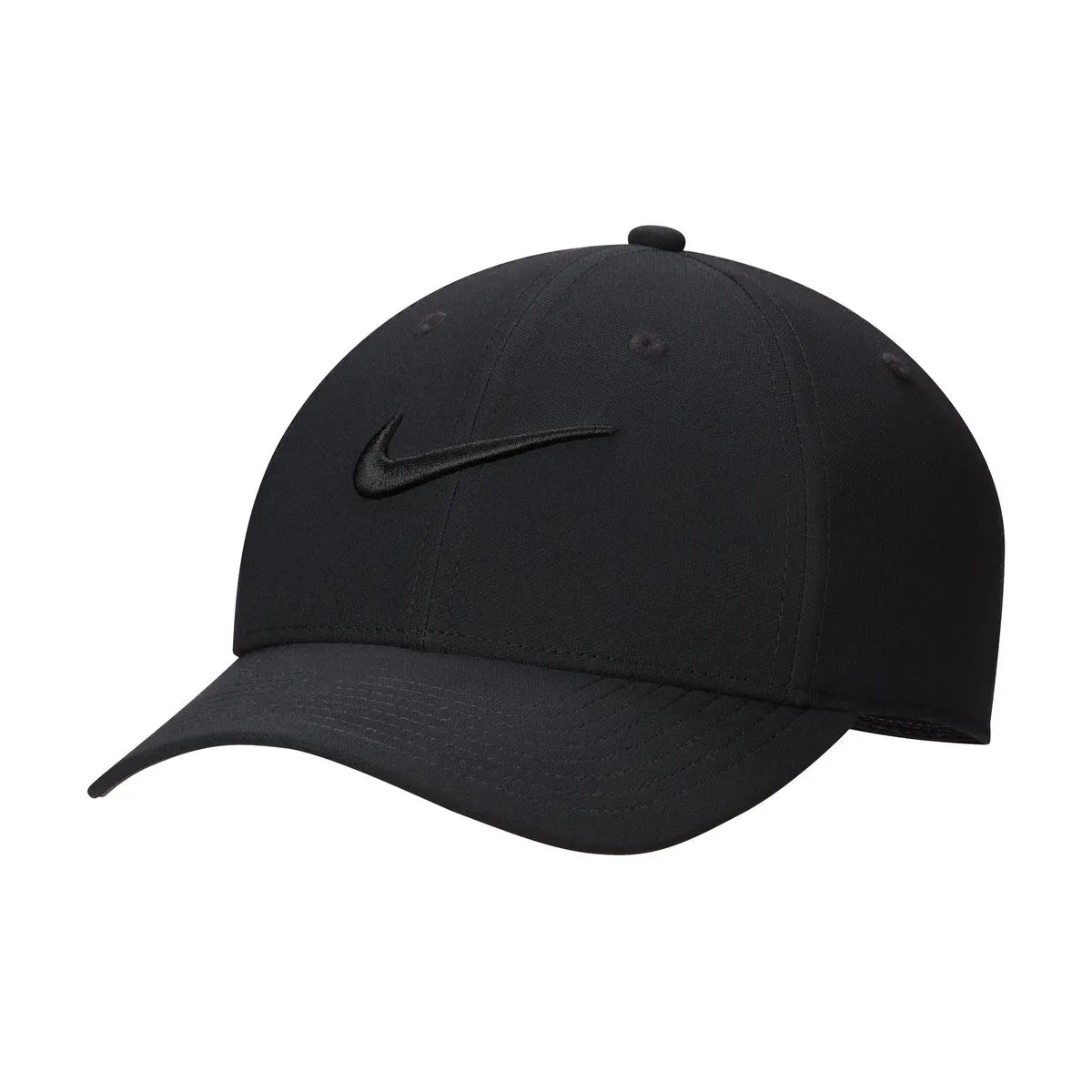 Nike Dri-FIT Club Structured Swoosh Cap - Black/Black