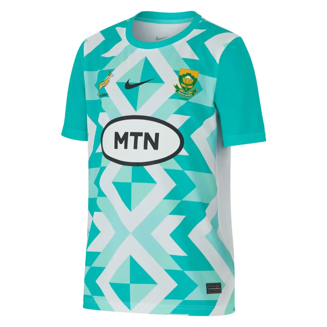 Nike Junior Springbok Away Fan Jersey - Turquoise