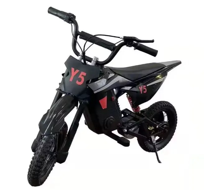 Expees - Y5 Kids Electric Scooter Motorcycle Dirt Bike for Aged 5-10 - Black