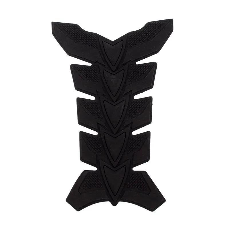 3D Motorcycle Fuel Tank Pad Protector Sticker Gas Tank Decal - Black