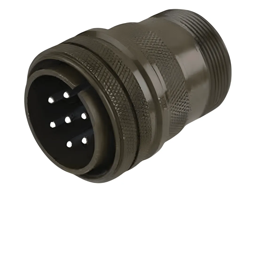 XY3106A-24-2P: MIL-DTL-5015 Cable Plug, 7-Pin #12 Contacts, 23A, 1250V