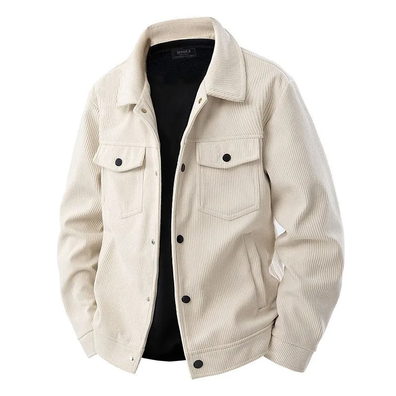 BERNIE.B Jackets For Men Corduroy Jackets - Cream