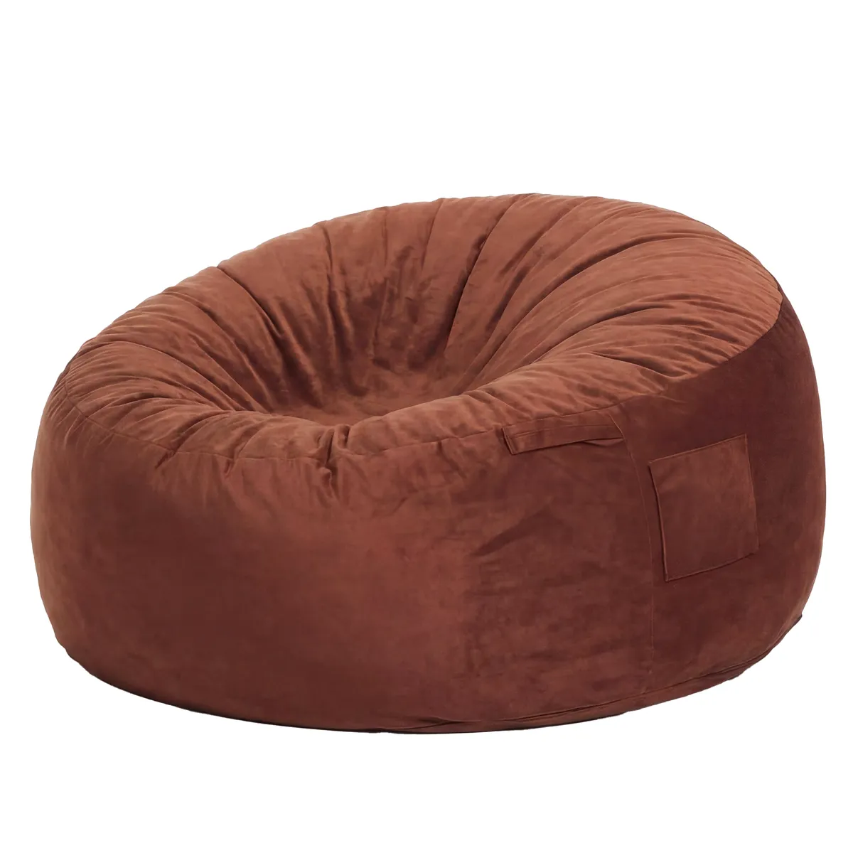 Bean Bag Chair 135cm with Washable Cover & Side Pocket
