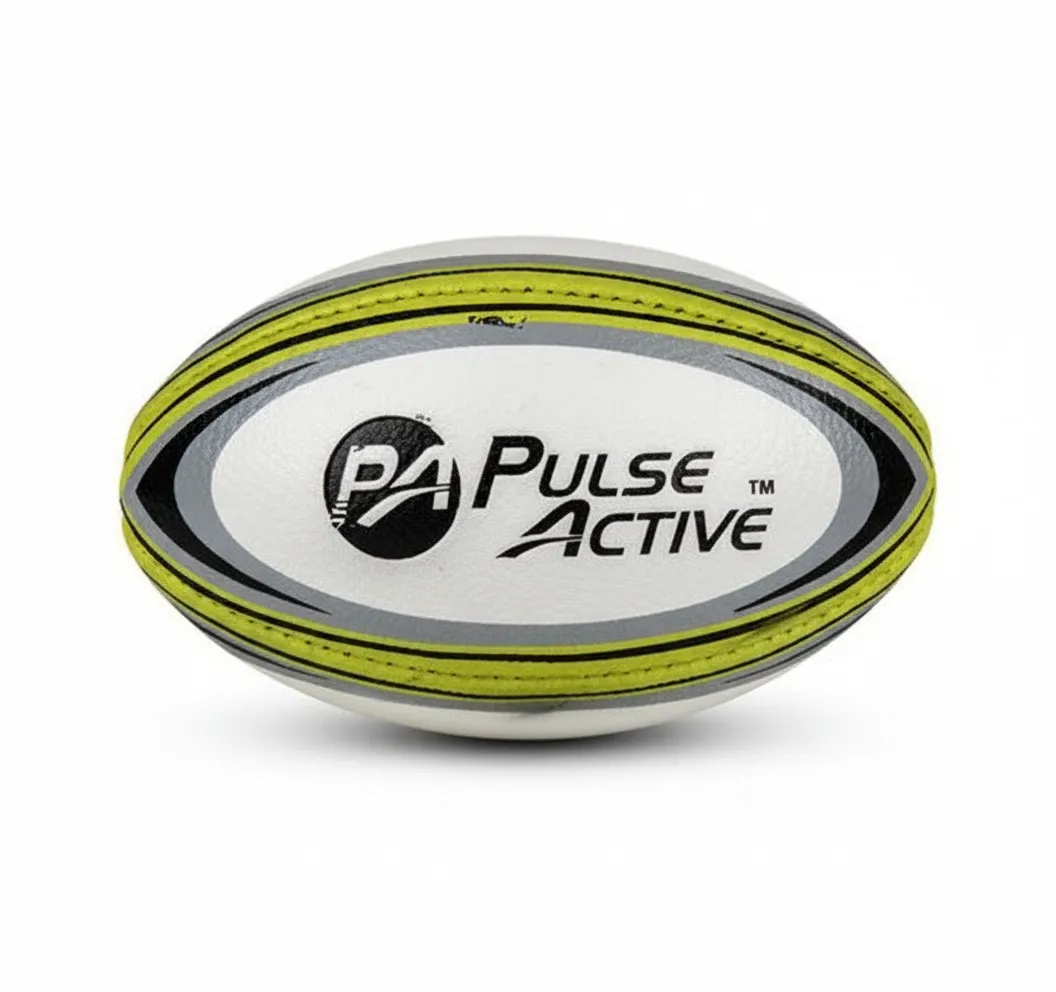 Pulse Active Mini Rugby Ball - Lightweight Durable Training Ball - 2 Pack