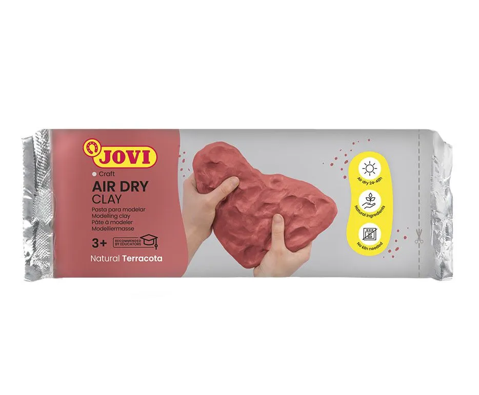 JOVI Air Hardening Modelling Clay - 1Kg Terracotta