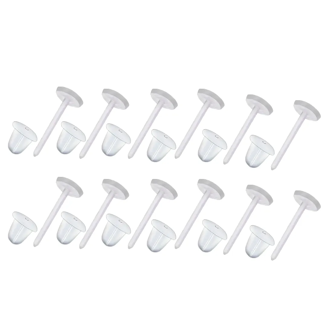 GQactive 12-Pack Transparent Ear Retainers - School & Workplace Compliant