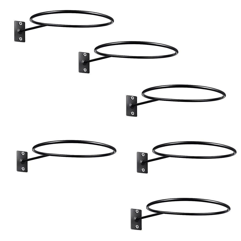 6 Pack Wall Mount Ball Holder For Basketball Volleyball Soccer