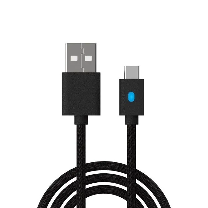 USB Type-C Fast Charging Cable Comaptible for PS5 Controller, black 3M