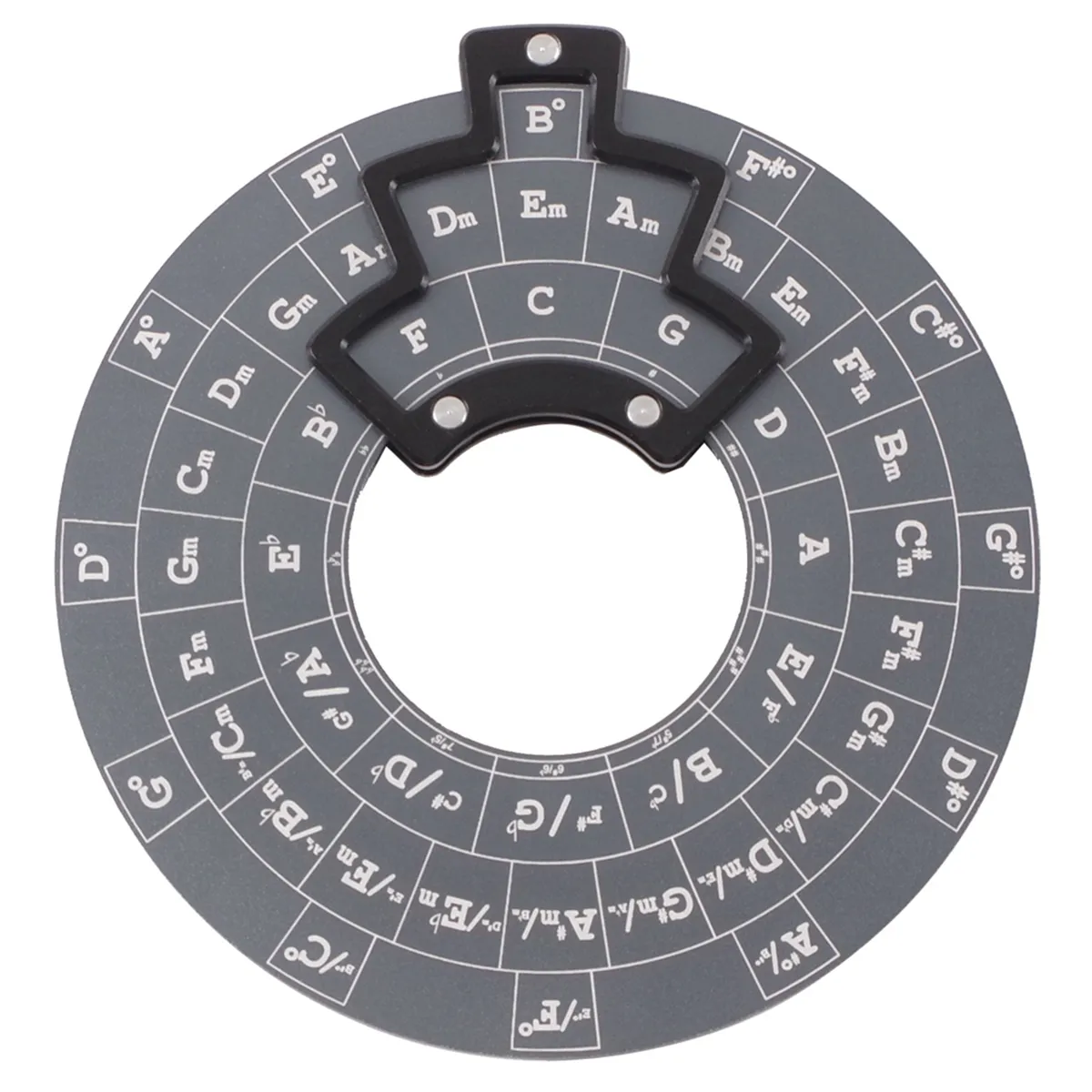 Circle of Fifths Wheel Melody Tool Chord Wheel Without Base Gray