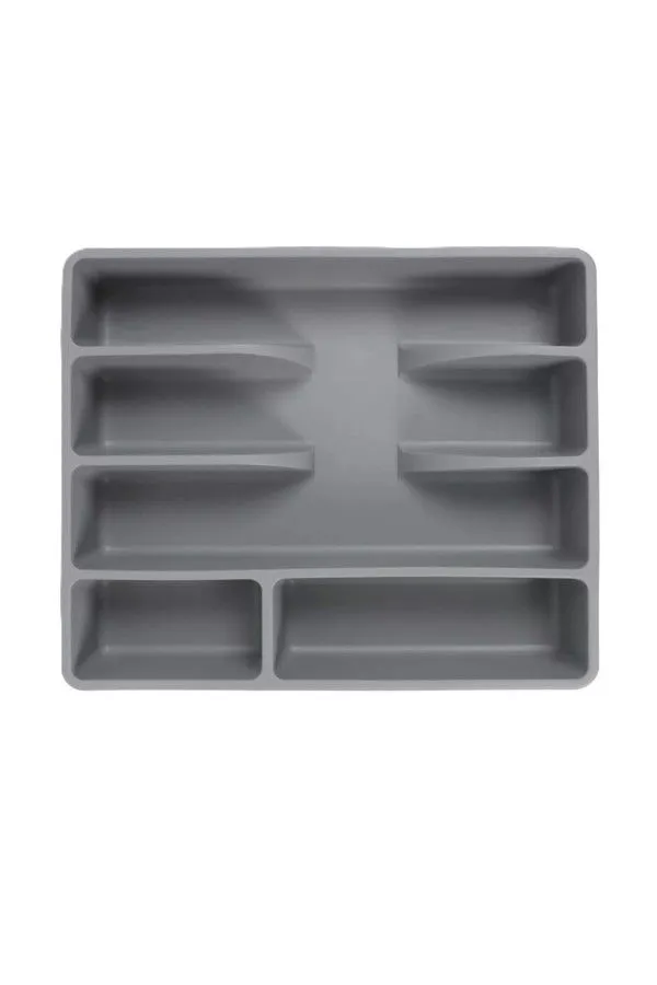 Plastic Cutlery Tray - Grey