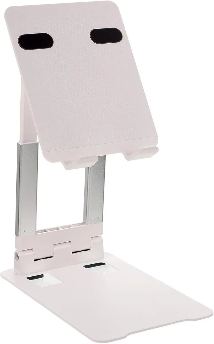 Adjustable Aluminum Desk Tablet Stand, Compatible with Phones and Laptops