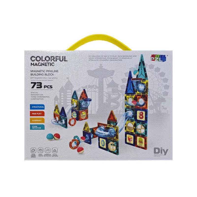 Magnetic Building Block Set 73 Piece