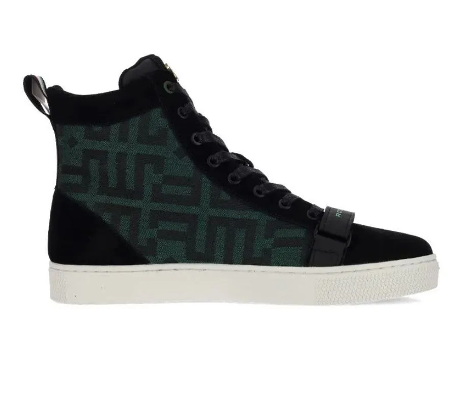 Rossimoda Antonio Alta Hi Shoes Mens Black/Green