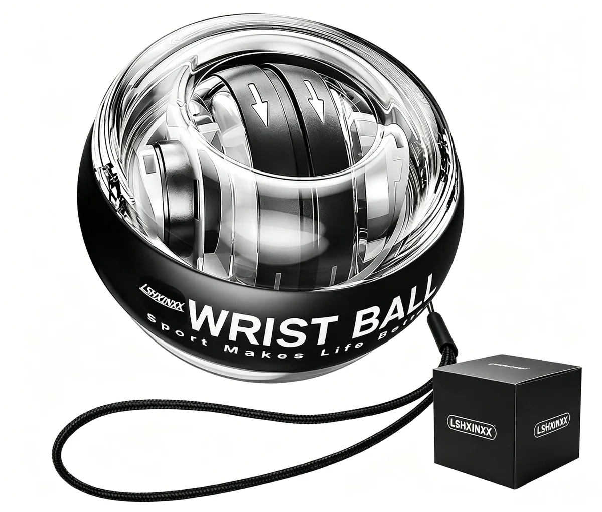Wrist Trainer Ball Auto-Start Gyroscopic Forearm Exerciser Gyro Ball