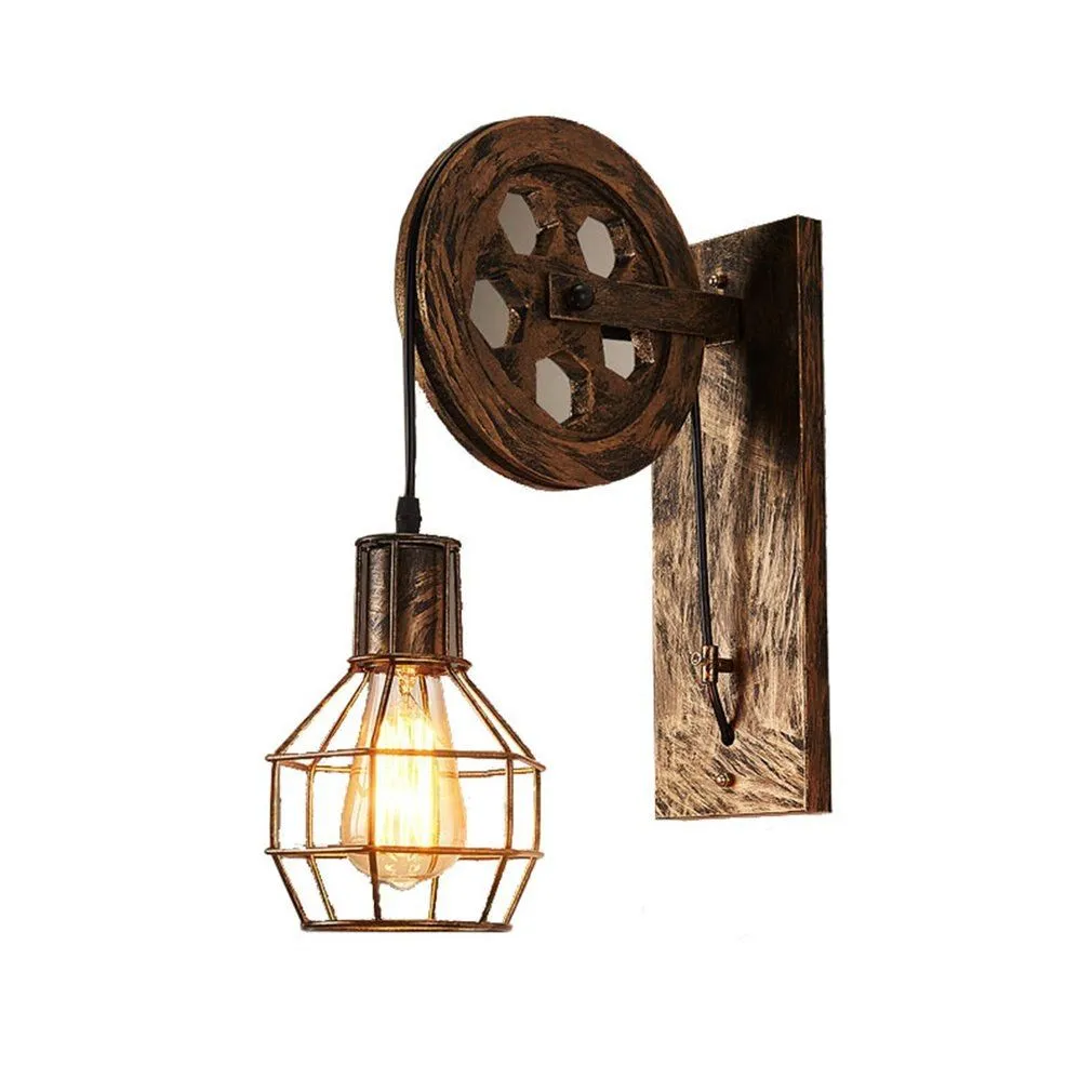 Loft Retro Industrial Style Lifting Wall Lamp Filling Restaurant Bedroom Ni