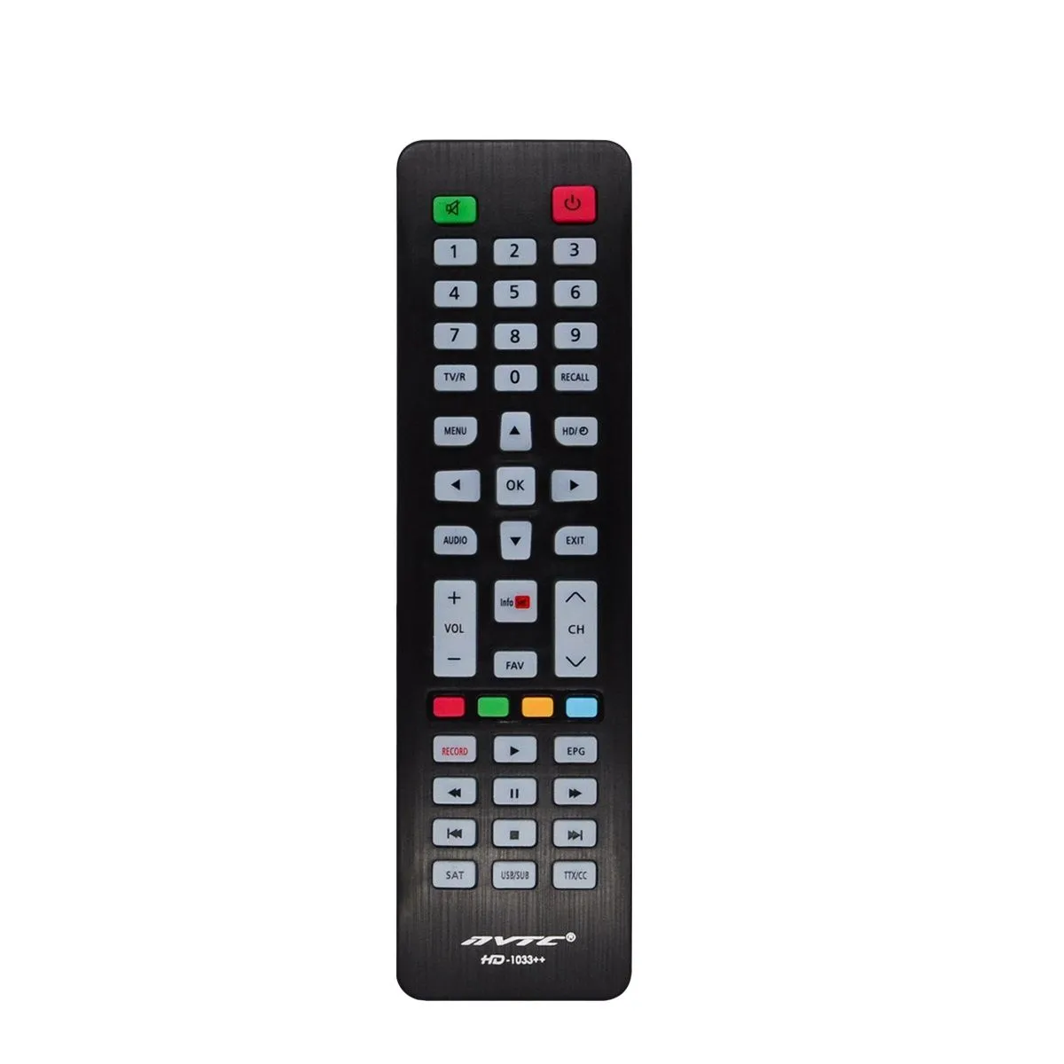 HD/SAT Remote Control for HD/SAT Can control many HD devices HD-1033 ++