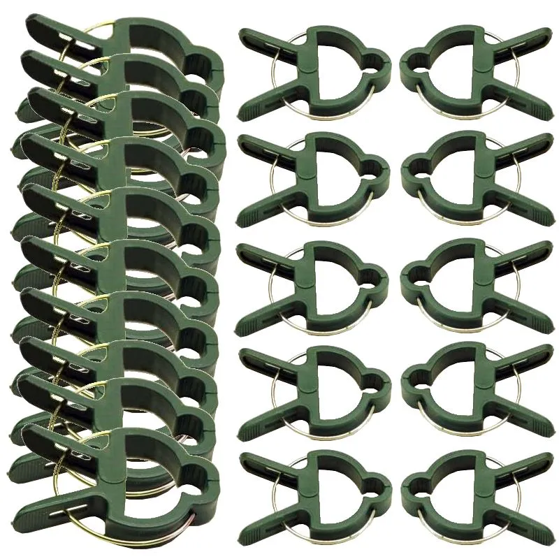 Ugabuga Plastic Plant Garden Clip Set (10 Large and 10 Small)