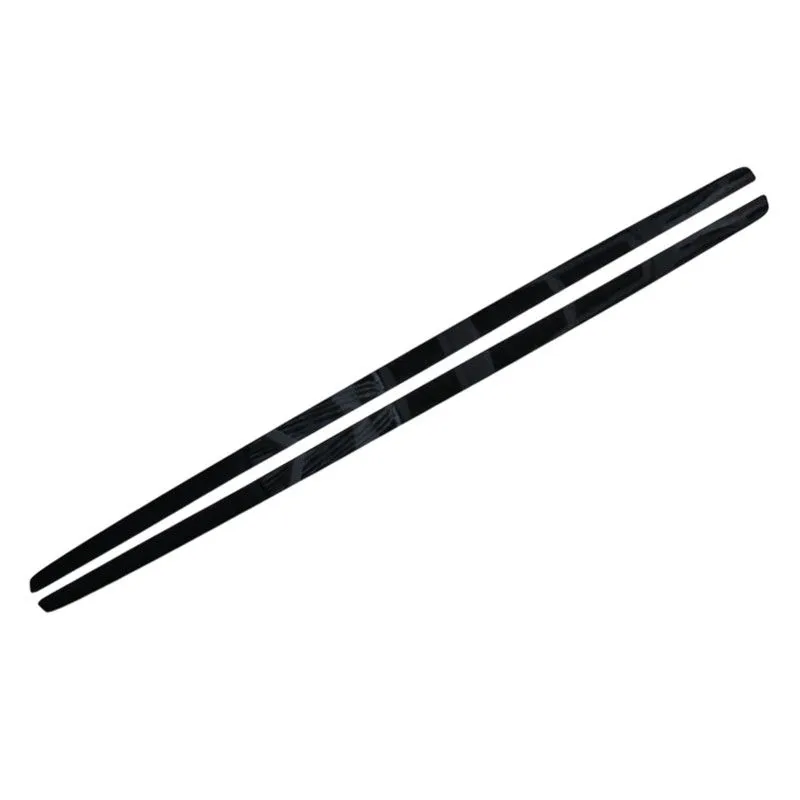 Universal Plastic Side Skirts - Gloss Black - Set