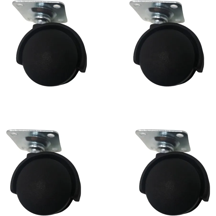 38mm Twin Castor with Plate - Pack of 4
