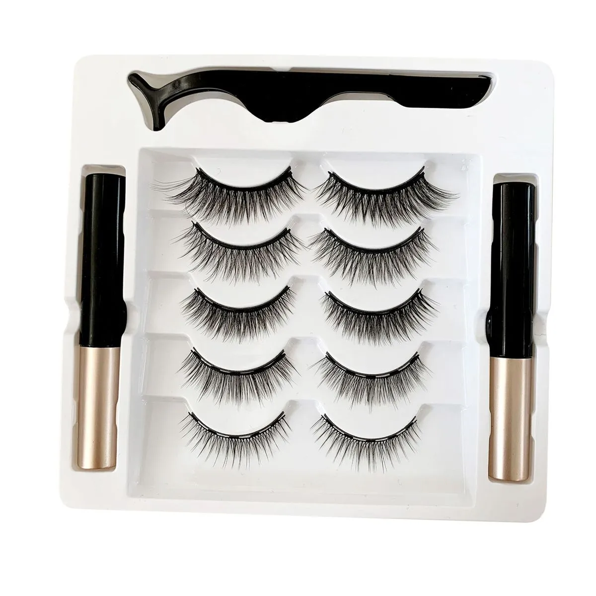 Magnetic Eyelash Kit for Women, 5 Pairs