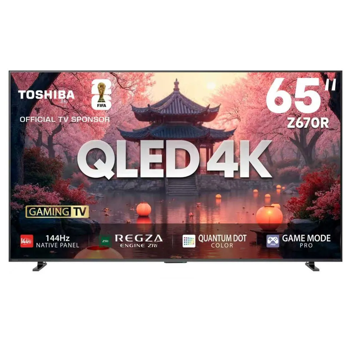 Toshiba 65" Z670RP 144Hz 4K QLED Smart TV with HDR & Dolby Atmos