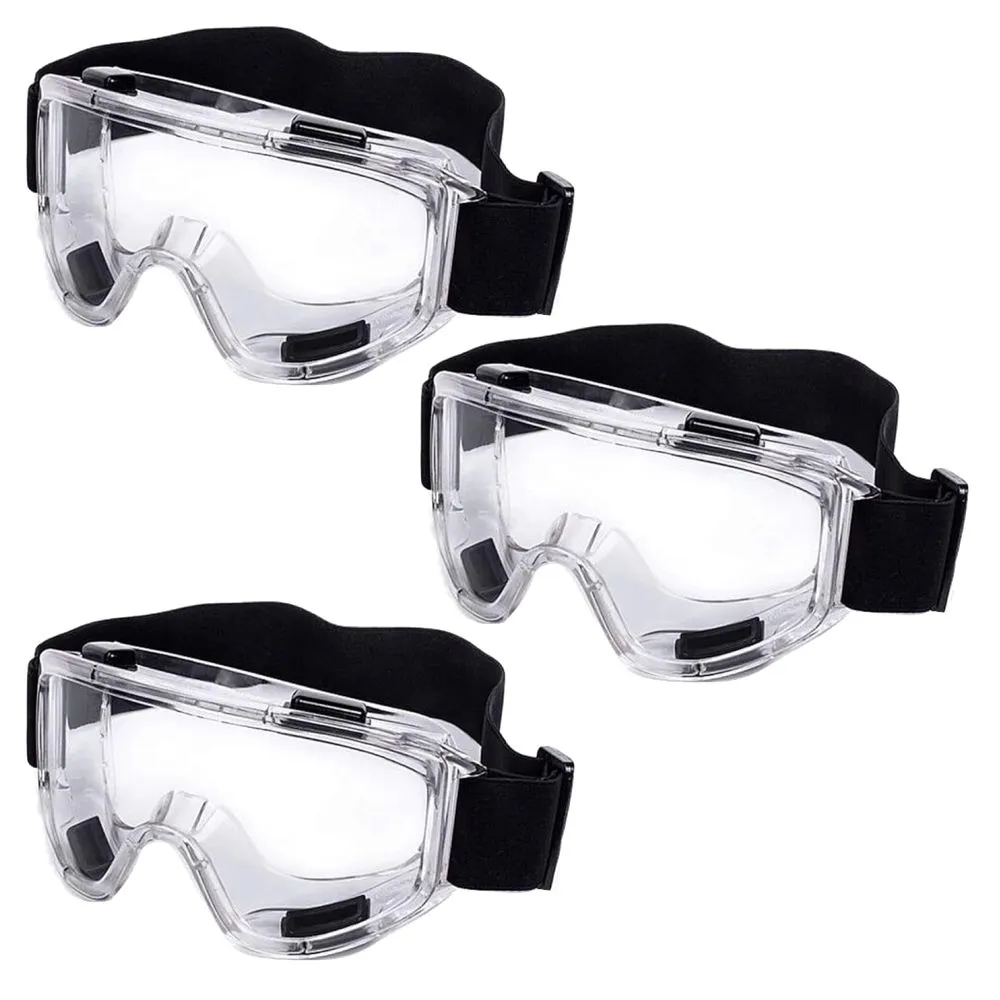 Tool Health Clear Safety Eye Protection Goggles Set 3pc (Universal)