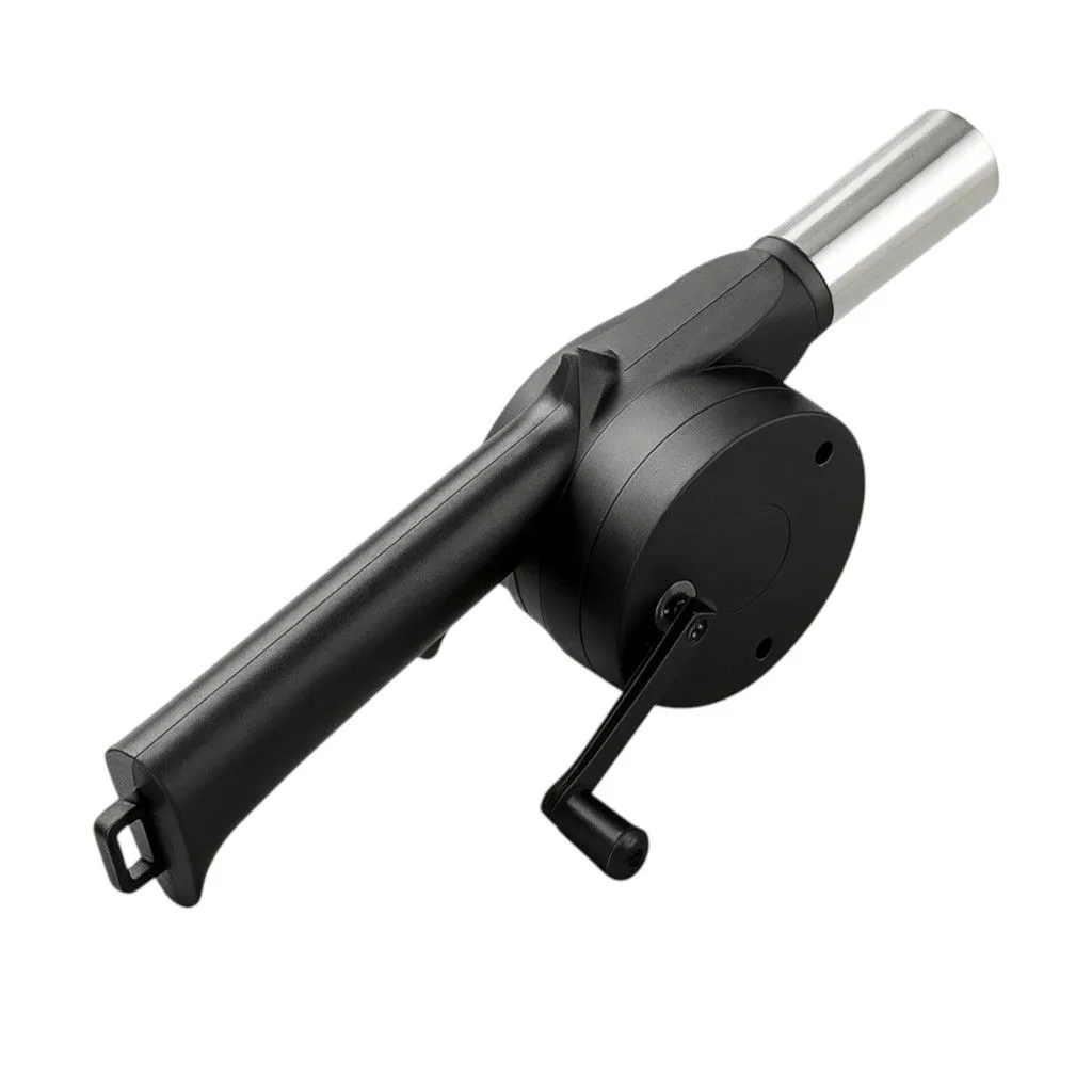 1 Pack- Manual BBQ Fan Blower - Black
