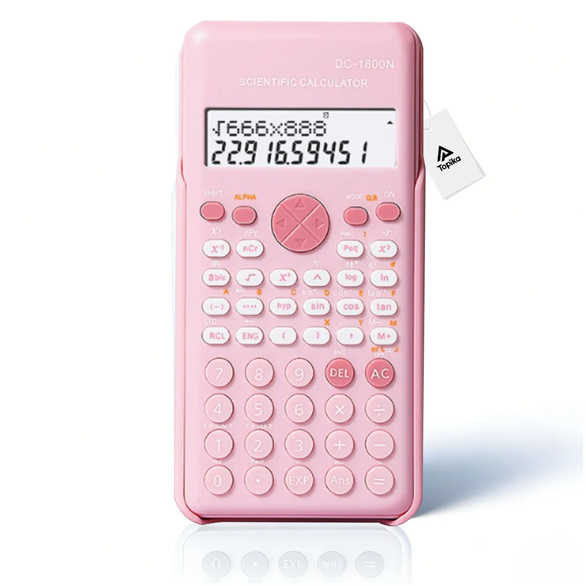 Topika - Calculator Scientific Calculator Calculator 240 Functions Display - Pink