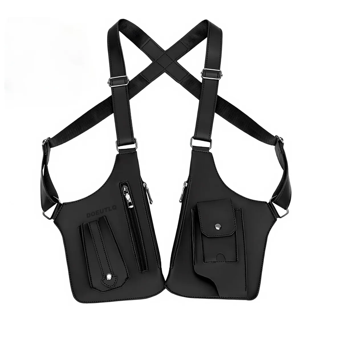 Leather Double Shoulder Armpit Bag For Men