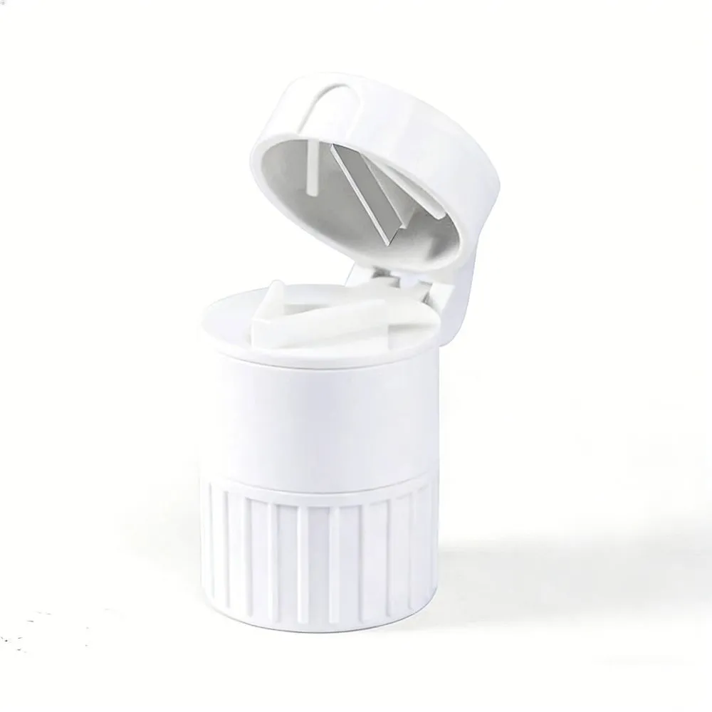 Portable Pill Splitter Grinder Compact Design For Travel & Daily Pill Care