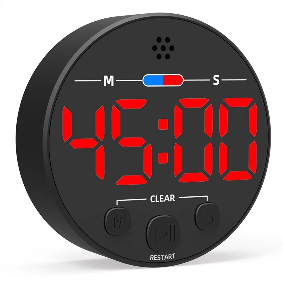 Visual Digital with LED Display - Ideal for Kitchen, Red