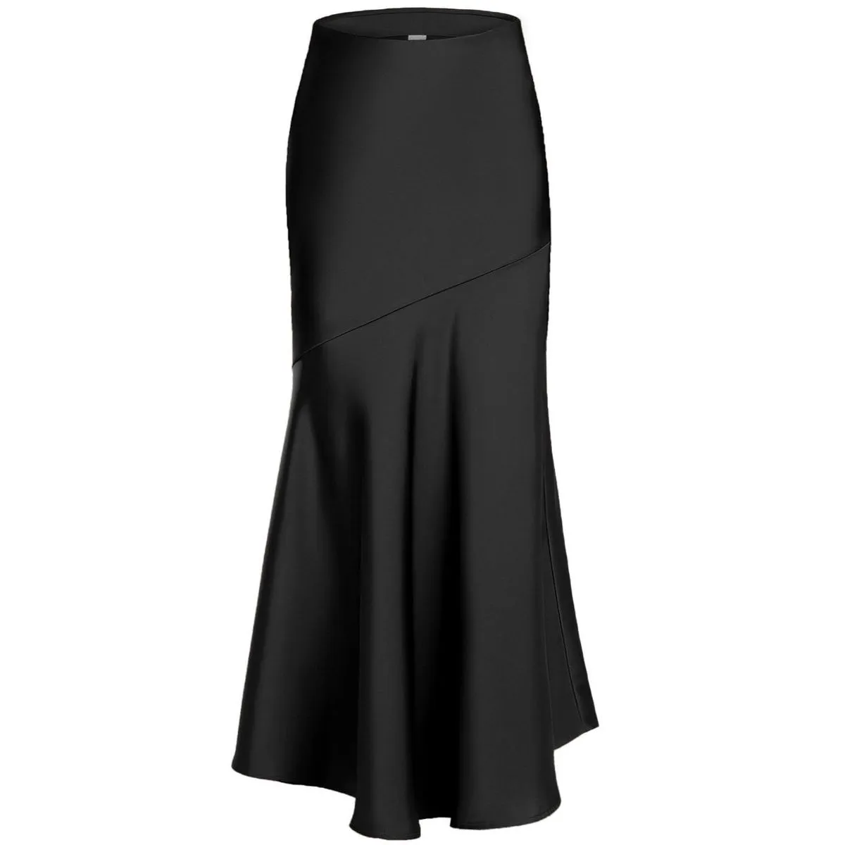 Women's Long Skirt High Waist Skirts Midi Skirt A-Line Maxi Skirts - L
