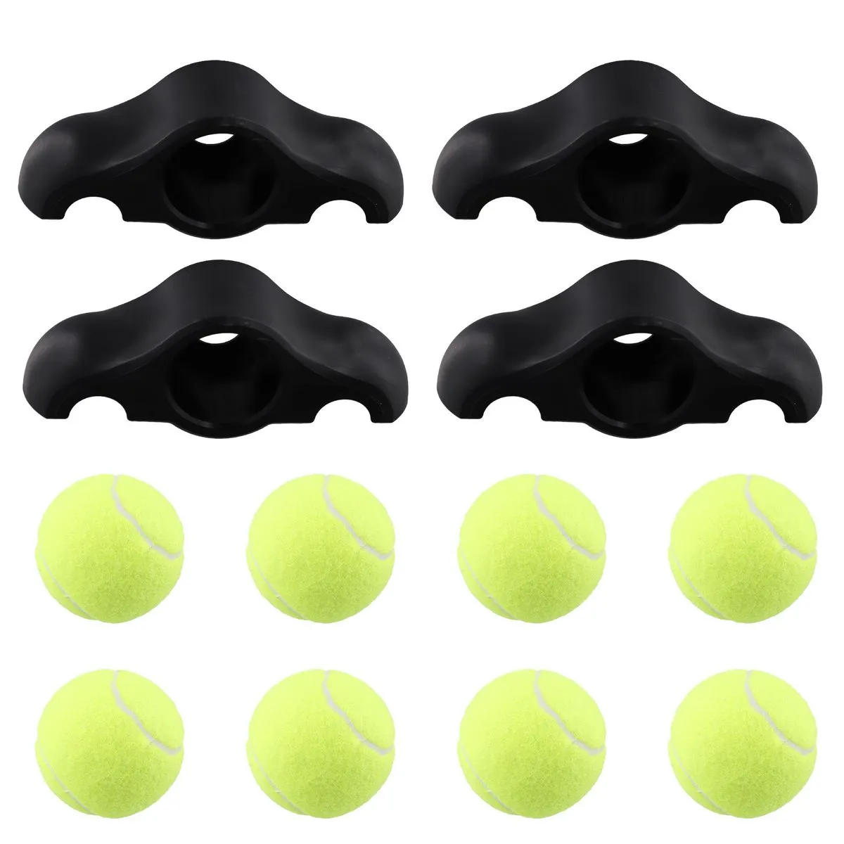 4 Pack Indoor Cycling Snap Rocker Feet Adapters with Ball