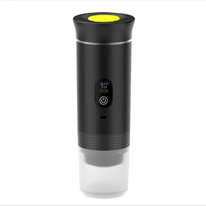 Portable Espresso Capsule Coffee Machine, Wireless for Outdoor & Car
