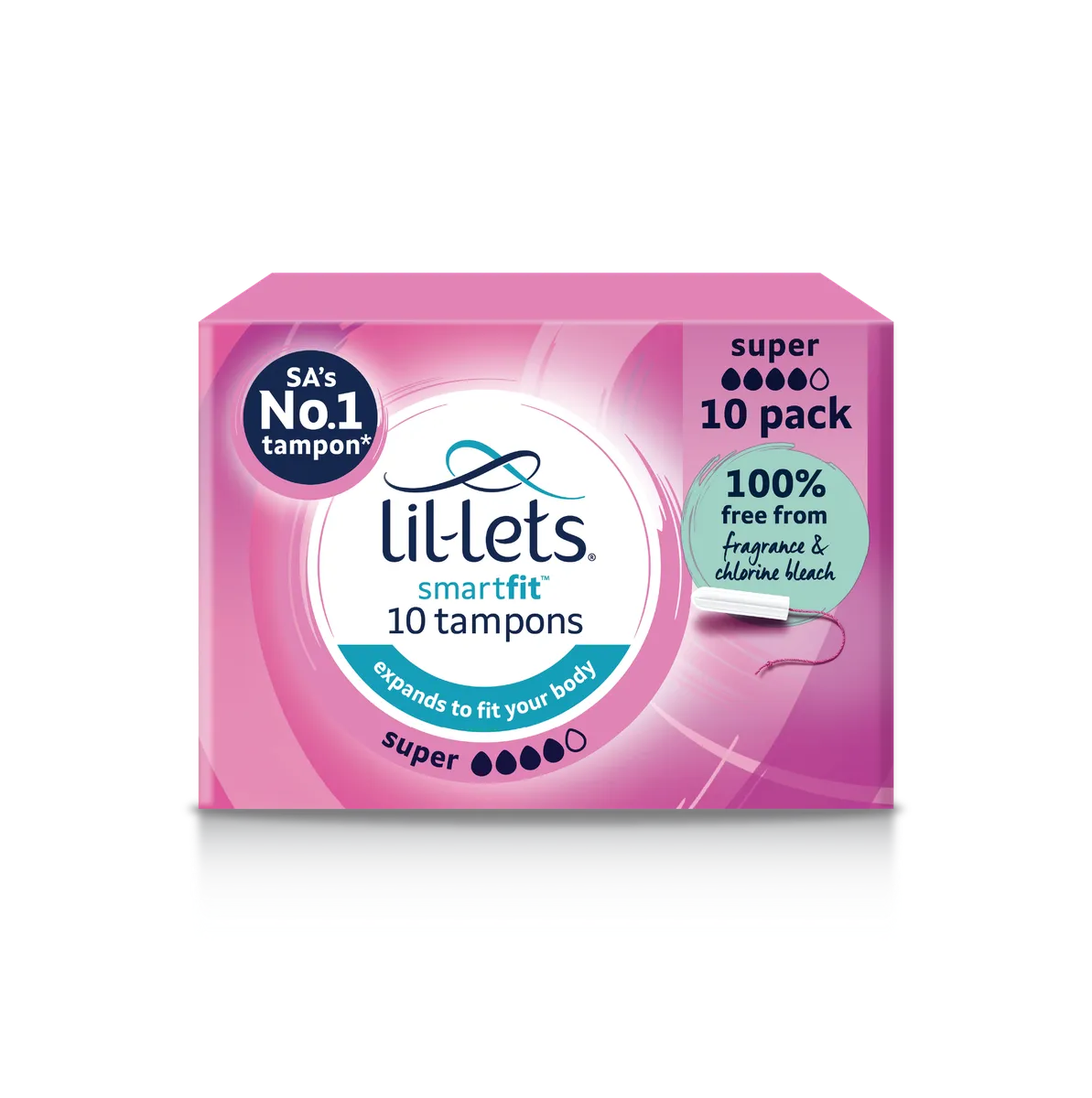 Lil-Lets Tampons Non-Applicator Super 10's